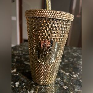 Starbucks Gold Studded Tumbler